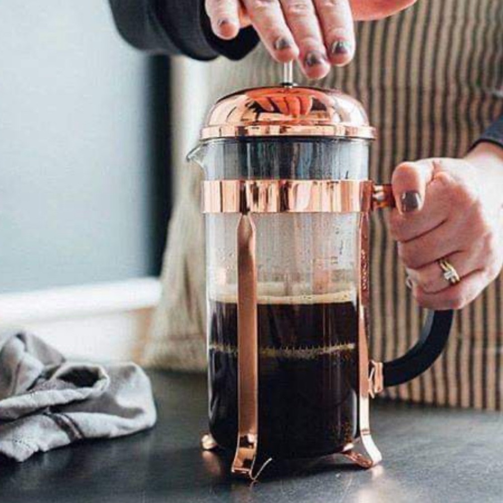 Fresh Press Bodum Chambord copper 34 oz French press